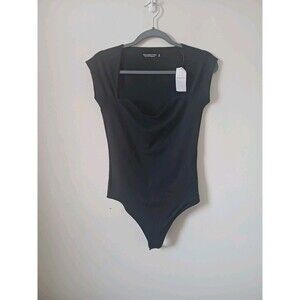 Abercrombie & Fitch Sweetheart Neck Bodysuit Size M Black